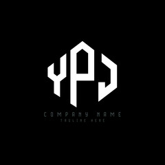YPJ letter logo design with polygon shape. YPJ polygon logo monogram. YPJ cube logo design. YPJ hexagon vector logo template white and black colors. YPJ monogram, YPJ business and real estate logo. 