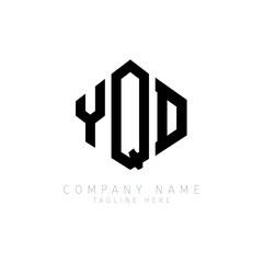 YQD letter logo design with polygon shape. YQD polygon logo monogram. YQD cube logo design. YQD hexagon vector logo template white and black colors. YQD monogram, YQD business and real estate logo. 