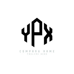 YPX letter logo design with polygon shape. YPX polygon logo monogram. YPX cube logo design. YPX hexagon vector logo template white and black colors. YPX monogram, YPX business and real estate logo. 
