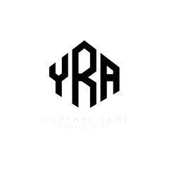 YRA letter logo design with polygon shape. YRA polygon logo monogram. YRA cube logo design. YRA hexagon vector logo template white and black colors. YRA monogram, YRA business and real estate logo. 