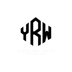 YRW letter logo design with polygon shape. YRW polygon logo monogram. YRW cube logo design. YRW hexagon vector logo template white and black colors. YRW monogram, YRW business and real estate logo. 