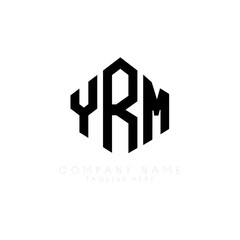 YRM letter logo design with polygon shape. YRM polygon logo monogram. YRM cube logo design. YRM hexagon vector logo template white and black colors. YRM monogram, YRM business and real estate logo. 