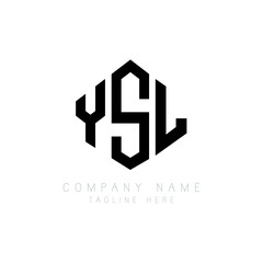 YSL letter logo design with polygon shape. YSL polygon logo monogram. YSL cube logo design. YSL hexagon vector logo template white and black colors. YSL monogram, YSL business and real estate logo. 