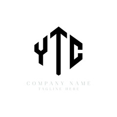 YTC letter logo design with polygon shape. YTC polygon logo monogram. YTC cube logo design. YTC hexagon vector logo template white and black colors. YTC monogram, YTC business and real estate logo. 