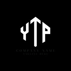 YTP letter logo design with polygon shape. YTP polygon logo monogram. YTP cube logo design. YTP hexagon vector logo template white and black colors. YTP monogram, YTP business and real estate logo. 