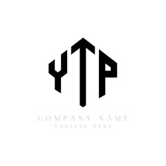 YTP letter logo design with polygon shape. YTP polygon logo monogram. YTP cube logo design. YTP hexagon vector logo template white and black colors. YTP monogram, YTP business and real estate logo. 
