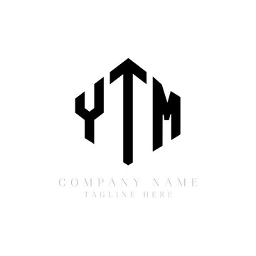YTM letter logo design with polygon shape. YTM polygon logo monogram. YTM cube logo design. YTM hexagon vector logo template white and black colors. YTM monogram, YTM business and real estate logo. 