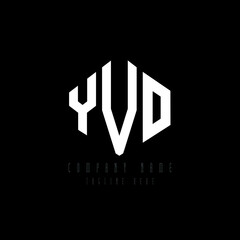 YVO letter logo design with polygon shape. YVO polygon logo monogram. YVO cube logo design. YVO hexagon vector logo template white and black colors. YVO monogram, YVO business and real estate logo. 
