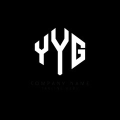 YYG letter logo design with polygon shape. YYG polygon logo monogram. YYG cube logo design. YYG hexagon vector logo template white and black colors. YYG monogram, YYG business and real estate logo. 