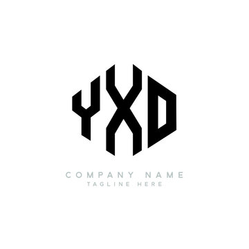 YXD letter logo design with polygon shape. YXD polygon logo monogram. YXD cube logo design. YXD hexagon vector logo template white and black colors. YXD monogram, YXD business and real estate logo. 