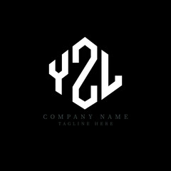 YZL letter logo design with polygon shape. YZL polygon logo monogram. YZL cube logo design. YZL hexagon vector logo template white and black colors. YZL monogram, YZL business and real estate logo. 