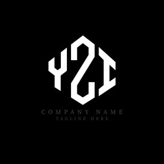 YZI letter logo design with polygon shape. YZI polygon logo monogram. YZI cube logo design. YZI hexagon vector logo template white and black colors. YZI monogram, YZI business and real estate logo. 