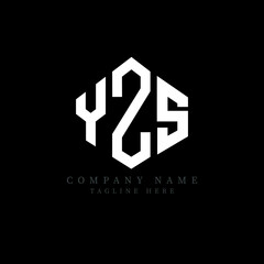 YZS letter logo design with polygon shape. YZS polygon logo monogram. YZS cube logo design. YZS hexagon vector logo template white and black colors. YZS monogram, YZS business and real estate logo. 