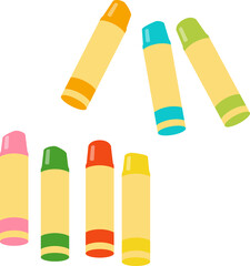 カラフルなクレヨン