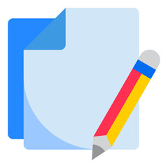 Edit flat style icon