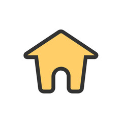 Home filled outline icon