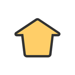 Home filled outline icon