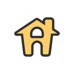 Home filled outline icon