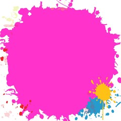 Pink background photo with frame An empty place for inspirational messages, emotions, feelings, quotes, sayings or pictures, lay flat.