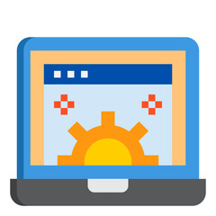 Config flat style icon