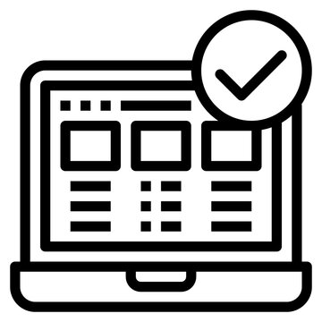recommend clip art: Webpage outline style icon