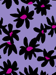 Seamless flower pattern, floral print.