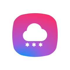 Snow - App Icon Button
