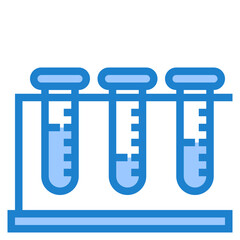 Test tube blue style icon