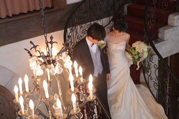 結婚式にて美しい花嫁の門出