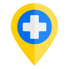 Obraz premium Location flat style icon