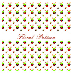floral pattern. beautiful decorated floral background. vector illustration