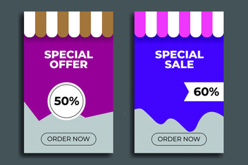 Sales templates. Great vector for sales promotion, product marketing, online shop, banner, flyer, social media, web etc