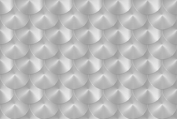 silver metallic background with circle shapes, seamless pattern