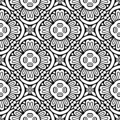 Black and White Ornaments, Seamless Vector Pattern for wrapping paper, fabric, textile, wedding invitations, packing.