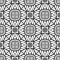 Black and White Ornaments, Seamless Vector Pattern for wrapping paper, fabric, textile, wedding invitations, packing.