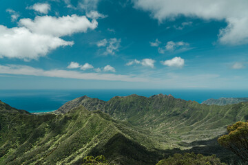 Waianae Range , Mount Kaala Trail , Oahu, Hawaii