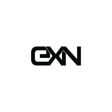 exn letter original monogram logo design