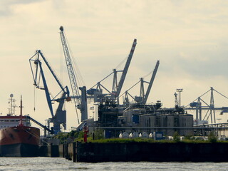 Kräne im Hamburger Hafen