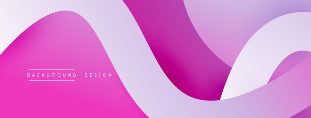 Abstract overlapping lines and circles geometric background with gradient colors