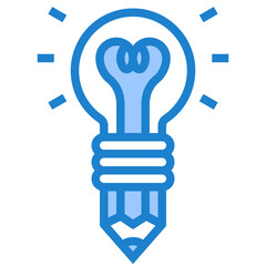 Idea blue style icon