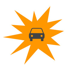 Elektroauto - Symbolgrafik