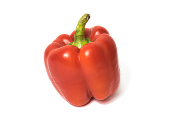 Red pepper on a white background