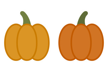 Cute pumpkins. Vector illustration.