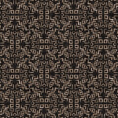 Seamless tan neutral colored denim pattern design for print. High quality illustration. Faded grungy dyed western wear style print. Brown or sepia faded pattern swatch. Worn apparel textile design.