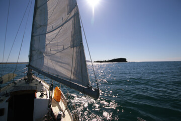 Sailing to the small island