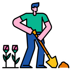 Flower garden icon