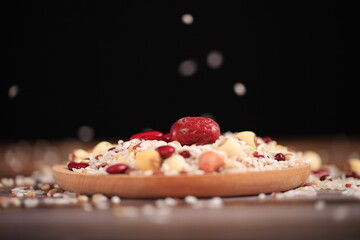 Cereal grains , seeds, beans, Lotus seeds and red dates