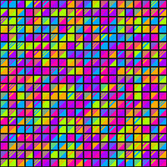 Abstract Geometric Pattern generative computational art illustration