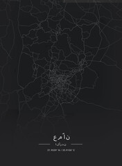 Map of Amman, Jordan