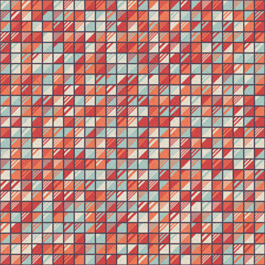 Fototapeta premium Abstract Geometric Pattern generative computational art illustration